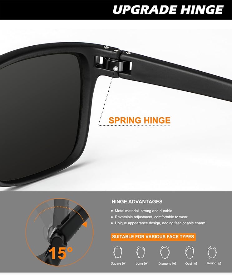 NSSIW Mens-Sunglasses Polarized Sunglasses Men : Classic Sun Glasses with UV Protection for Driving Fishing Golf 4 Packs NS45-1-3-6-10
