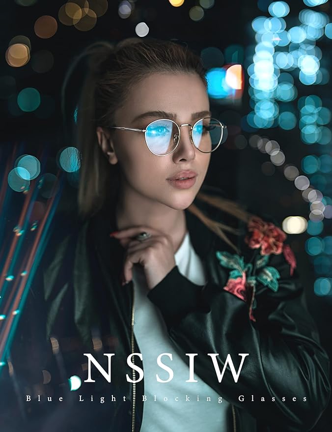 NSSIW Round Blue Light Eyeglasses