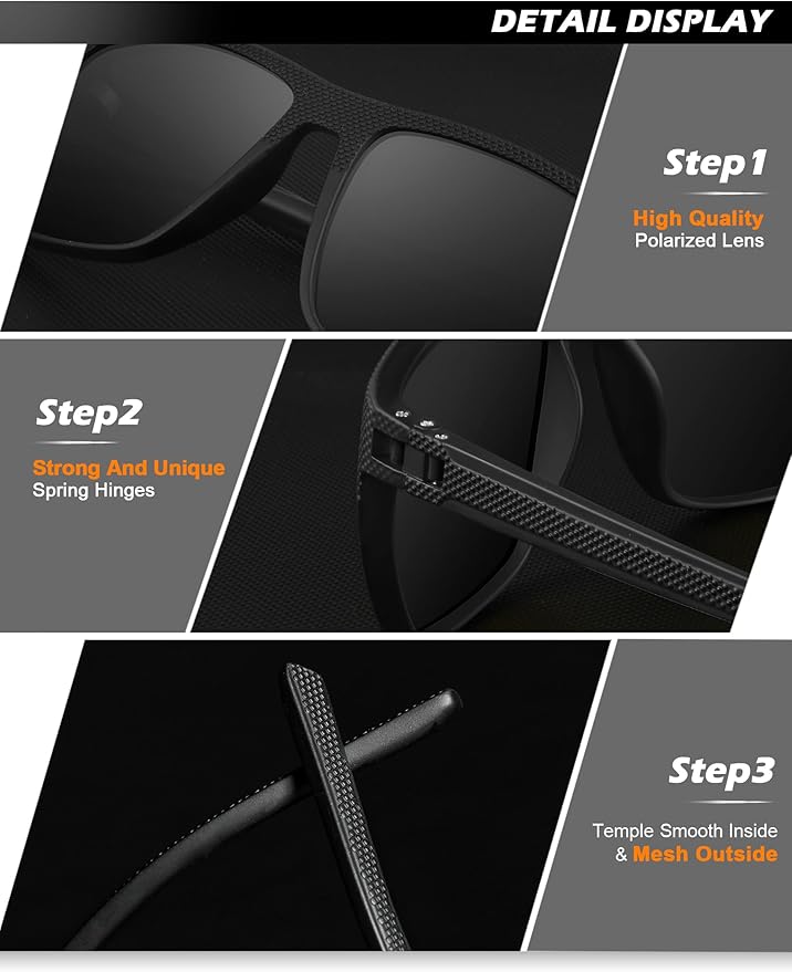 NSSIW Mens-Sunglasses Polarized Sunglasses Men : Classic Sun Glasses with UV Protection for Driving Fishing Golf 4 Packs NS45-1-3-6-10