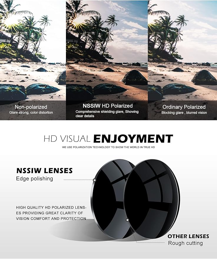 NSSIW Mens-Sunglasses Polarized Sunglasses Men : Classic Sun Glasses with UV Protection for Driving Fishing Golf 4 Packs NS45-1-3-6-10